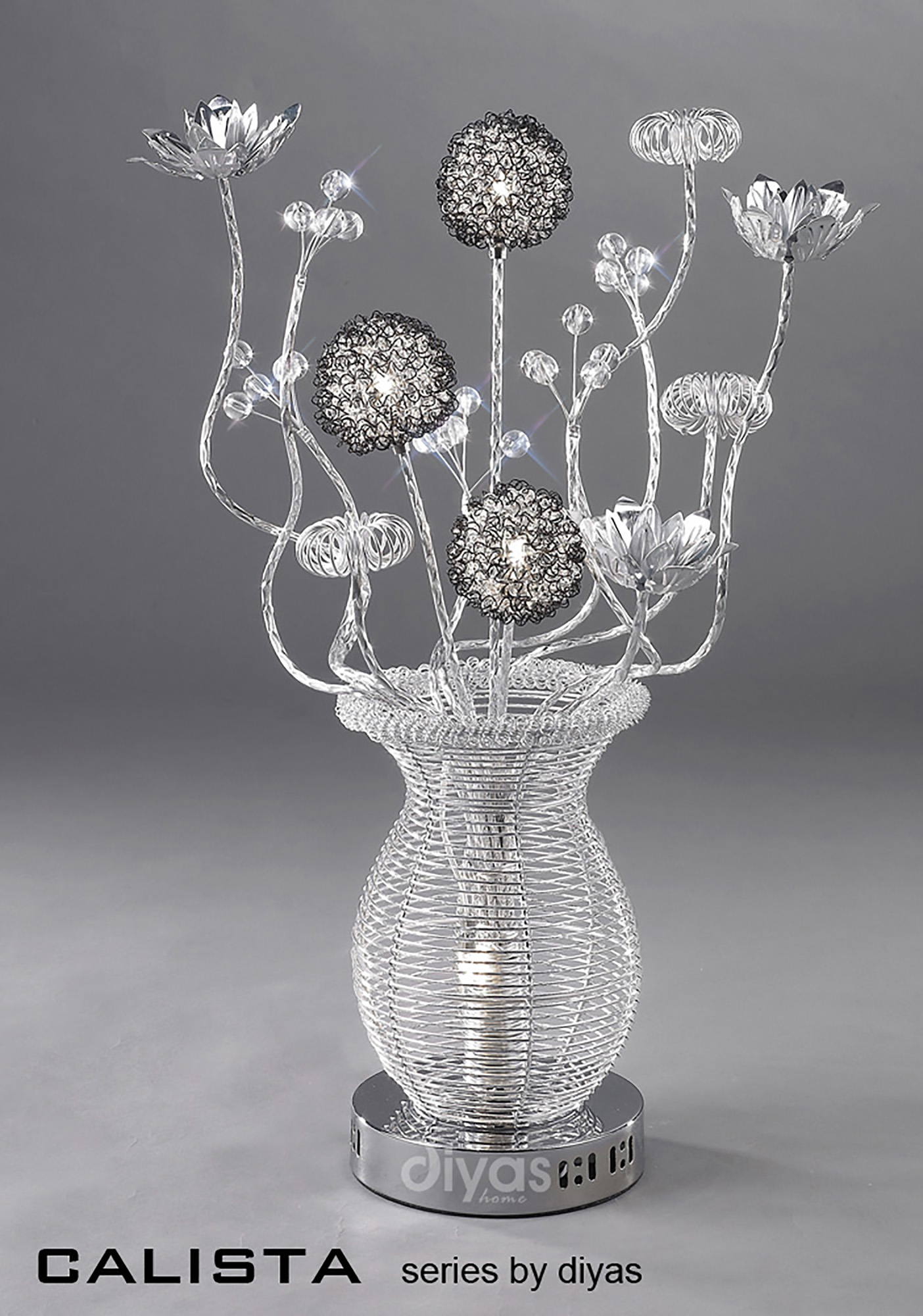 Calista Aluminium Crystal Table Lamps Diyas Home Modern Crystal Table Lamps Calista Aluminium Crystal Table Lamps Diyas Home Modern Crystal Table Lamps
